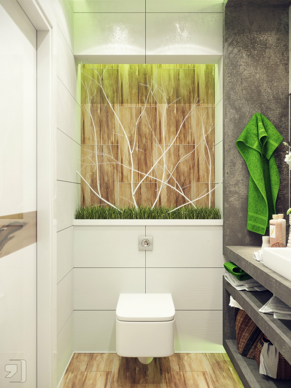 Hình ảnh thiết kế phòng tắm với lượng ánh sáng đạt chuẩn