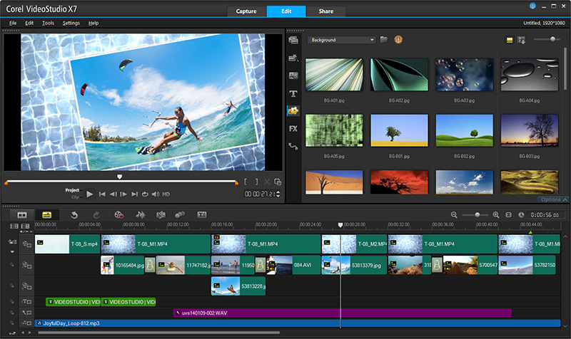 Cách dùng công cụ Corel VideoStudio pro x8 làm phim quảng cáo