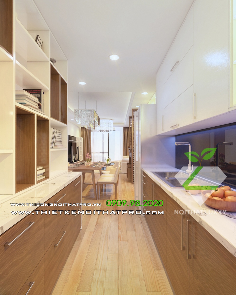 thiết kế nội thất biệt thự Vinhomes Riverside cao cấp