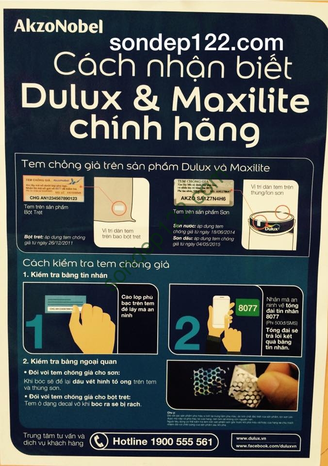 cách phân biệt sơn dulux chính hãng