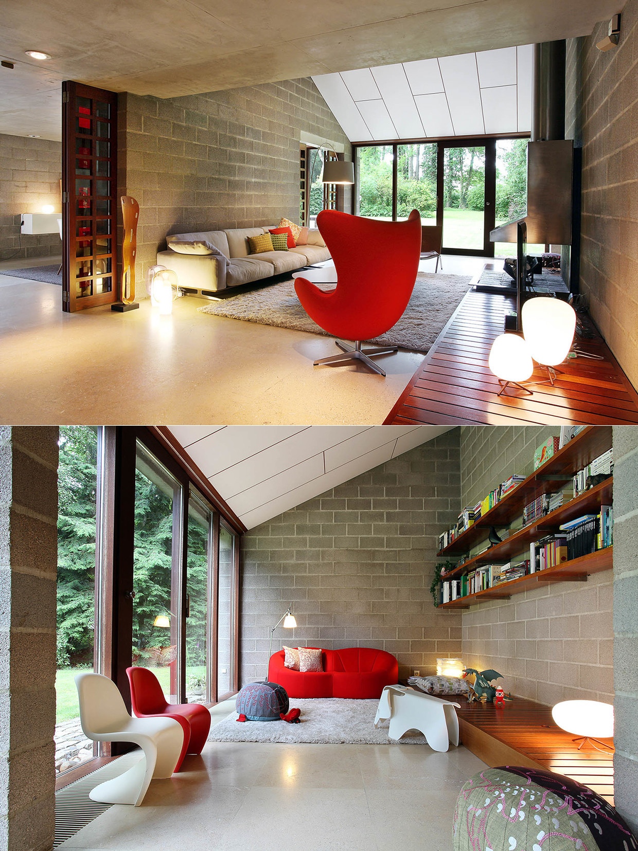 Thiết kế nội thất đưa năng lượng xanh vào không gian phòng khách đem lại sự thoải mái